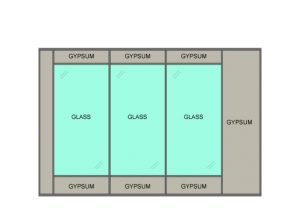 NxtWall Architectural Walls Quick Ship Typical Example 8x12L Glass Wall No Door NxtWall Architectural Walls Quick Ship Typical Example 8x12L Glass Wall No Door