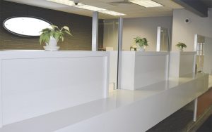 Demountable clear tempered glass protective screen