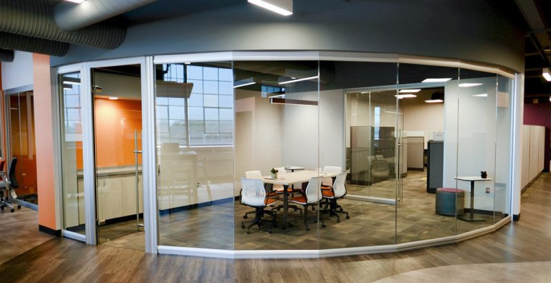 Modular Curved Glass Wall Conference Room - View Series Modular Curved Glass Wall Conference Room - View Series