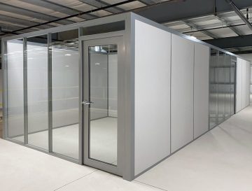 Aluminum Frame Full Lite Glass Door Standard MS Silver Finish Aluminum Frame Full Lite Glass Door Standard MS Silver Finish