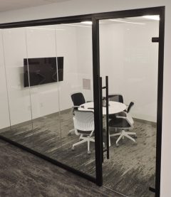 Frameless Glass Door with Black Finish Barpull Hardware Frameless Glass Door with Black Finish Barpull Hardware