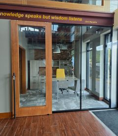 Solid Core Wood Frame Full Lite Sliding Door Solid Core Wood Frame Full Lite Sliding Door